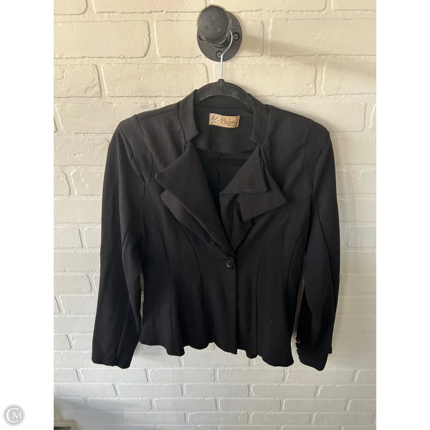 Blazer By Clothes Mentor In Black, Size: L