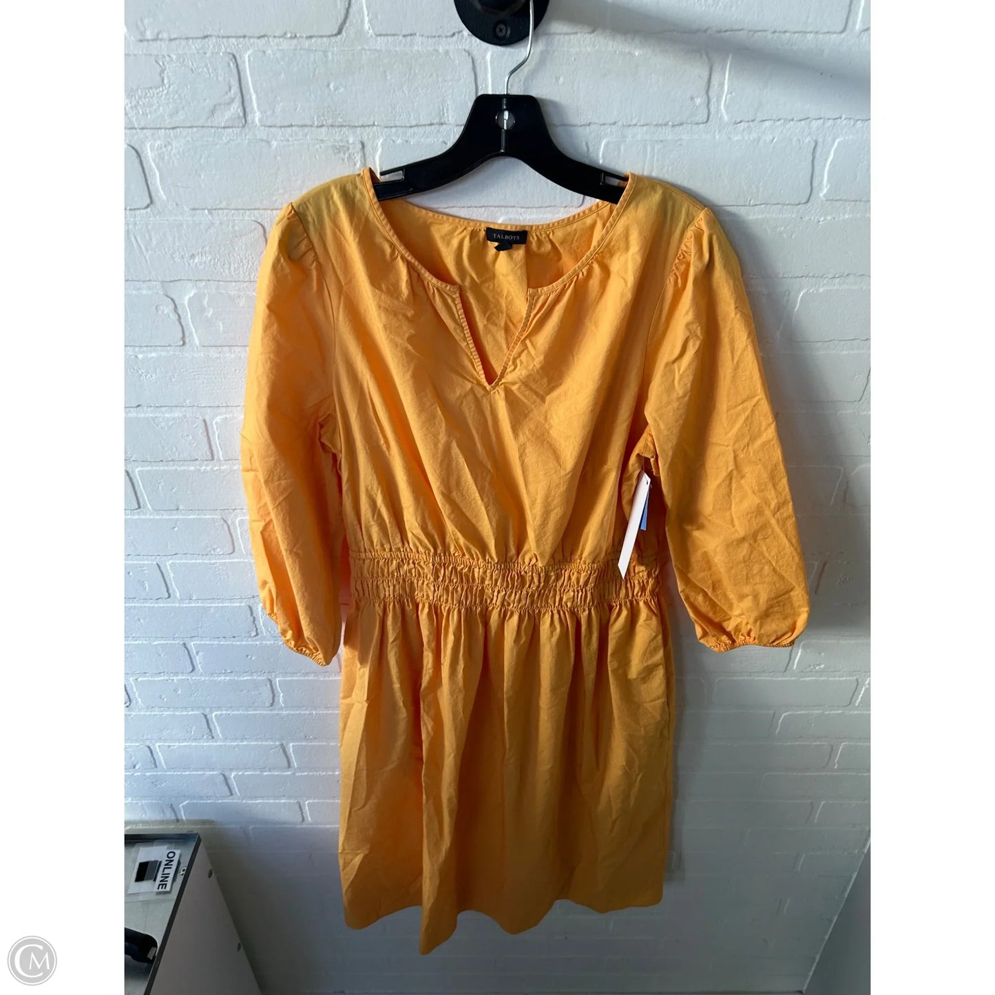 Dress Casual Midi By Talbots In Orange, Size: L