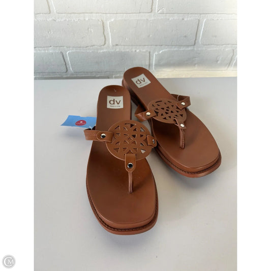 Sandals Flip Flops By Dolce Vita In Brown, Size: 9.5