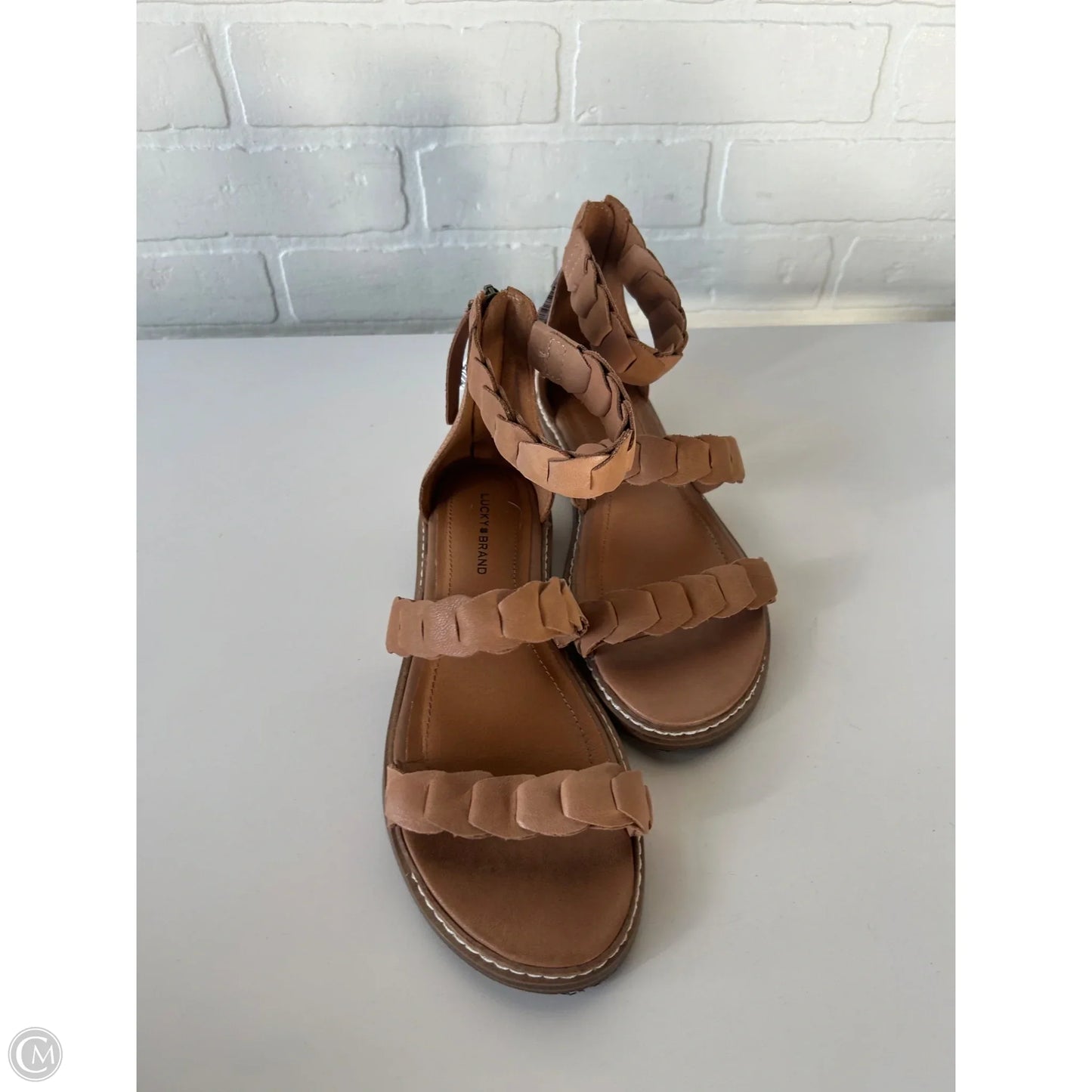 Sandals Flats By Lucky Brand In Brown, Size: 7.5