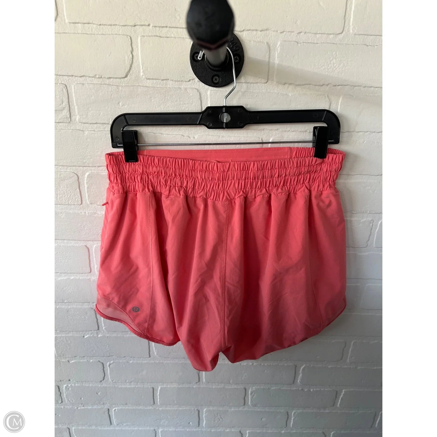 Athletic Shorts By Lululemon In Orange, Size: 10
