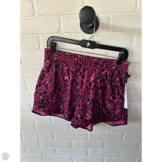 Athletic Shorts By Lululemon In Black & Purple, Size: 10