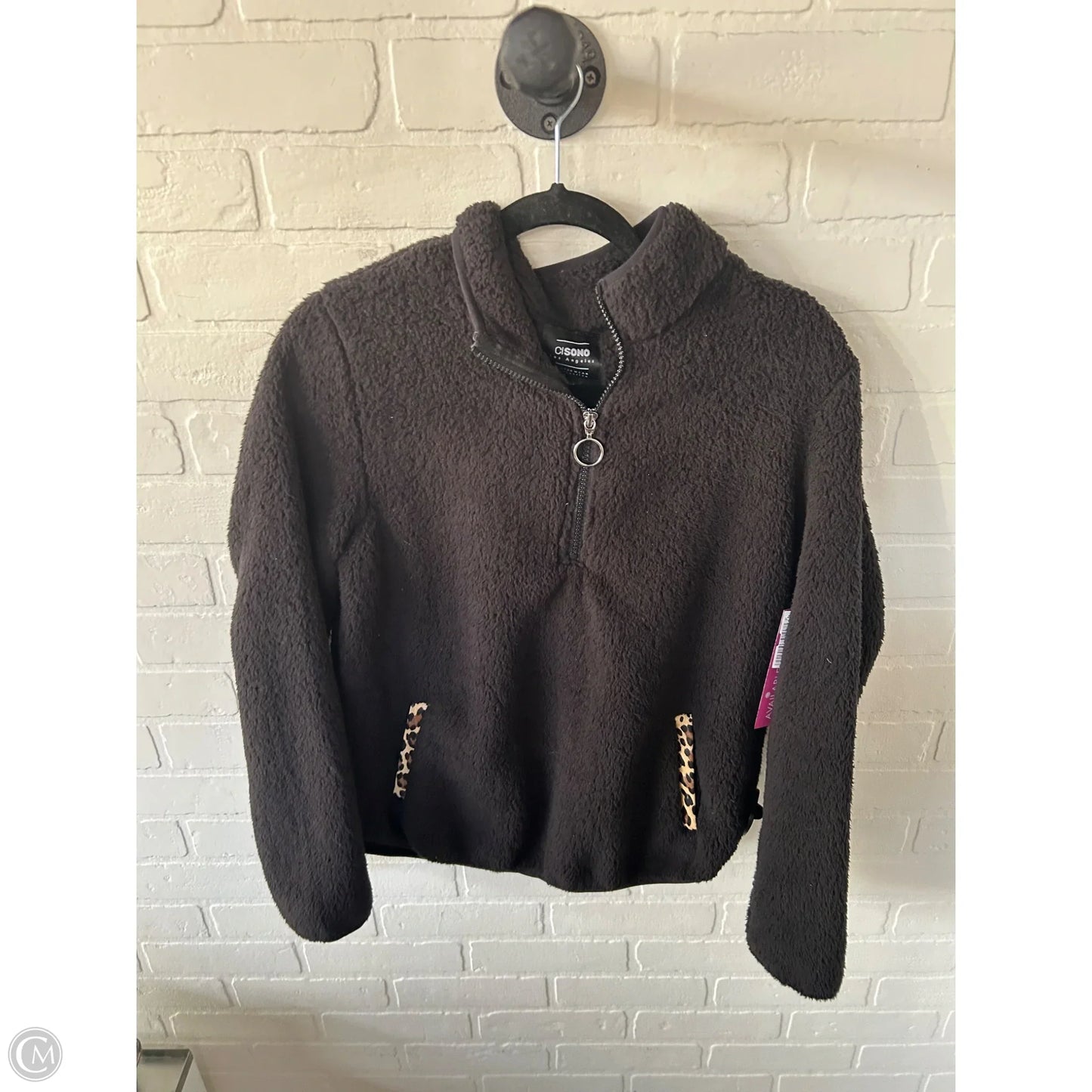 Jacket Fleece By Ci Sono In Black, Size: S