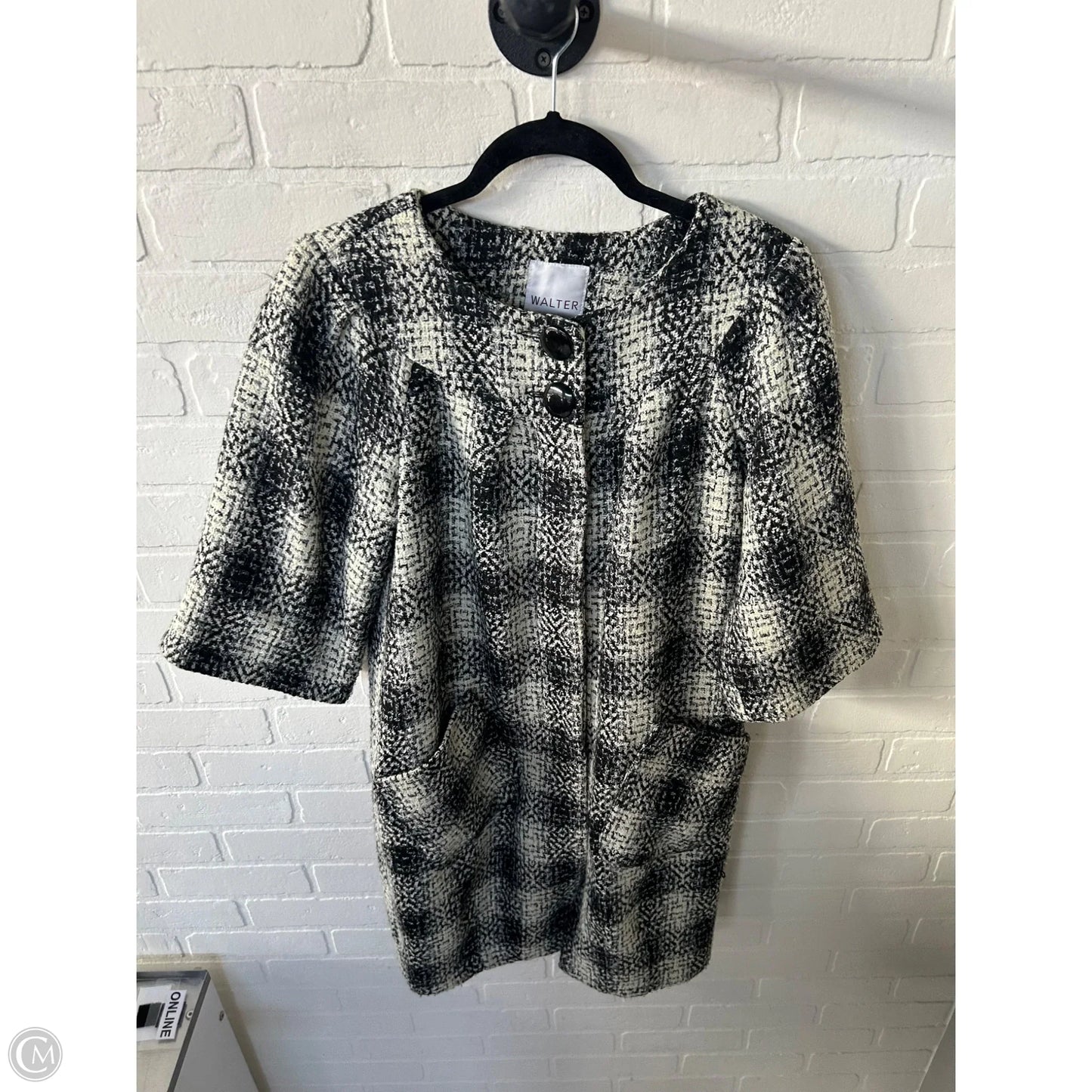 Coat Other By Cmc In Black & Cream, Size: Xs