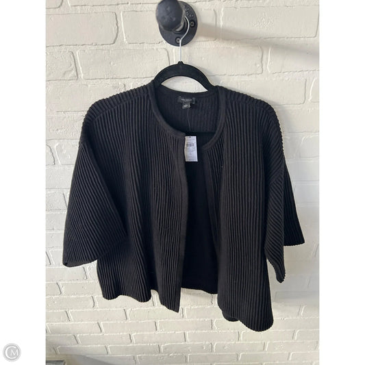 Sweater Cardigan By Ann Taylor In Black, Size: L
