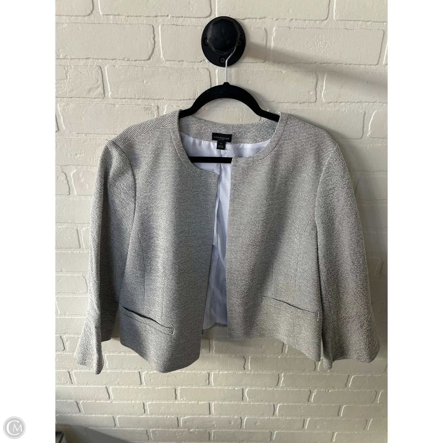 Blazer By Ann Taylor In Black & White, Size: Xl
