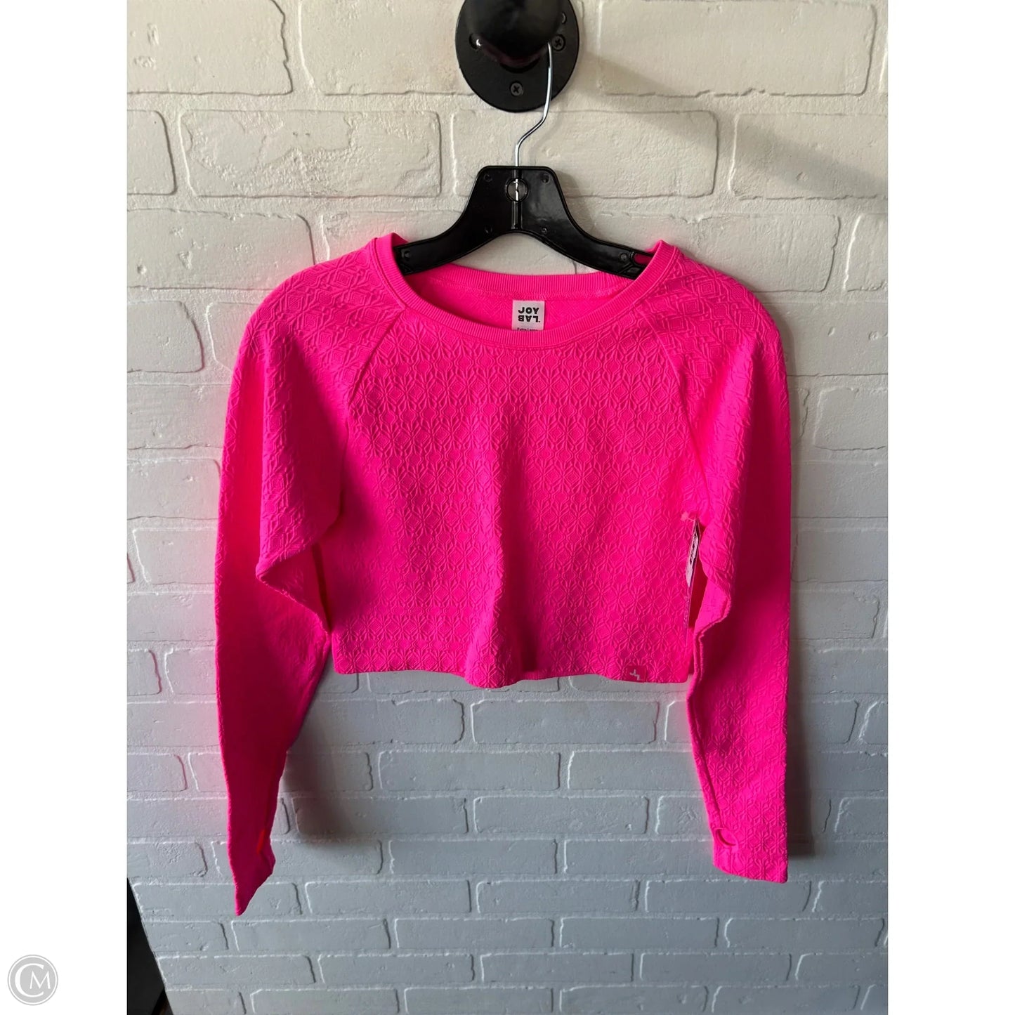 Athletic Top Long Sleeve Crewneck By Joy Lab In Pink, Size: Xl