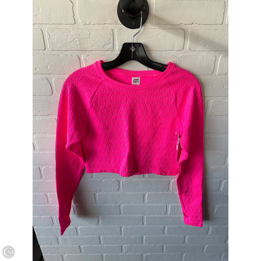 Athletic Top Long Sleeve Crewneck By Joy Lab In Pink, Size: Xl