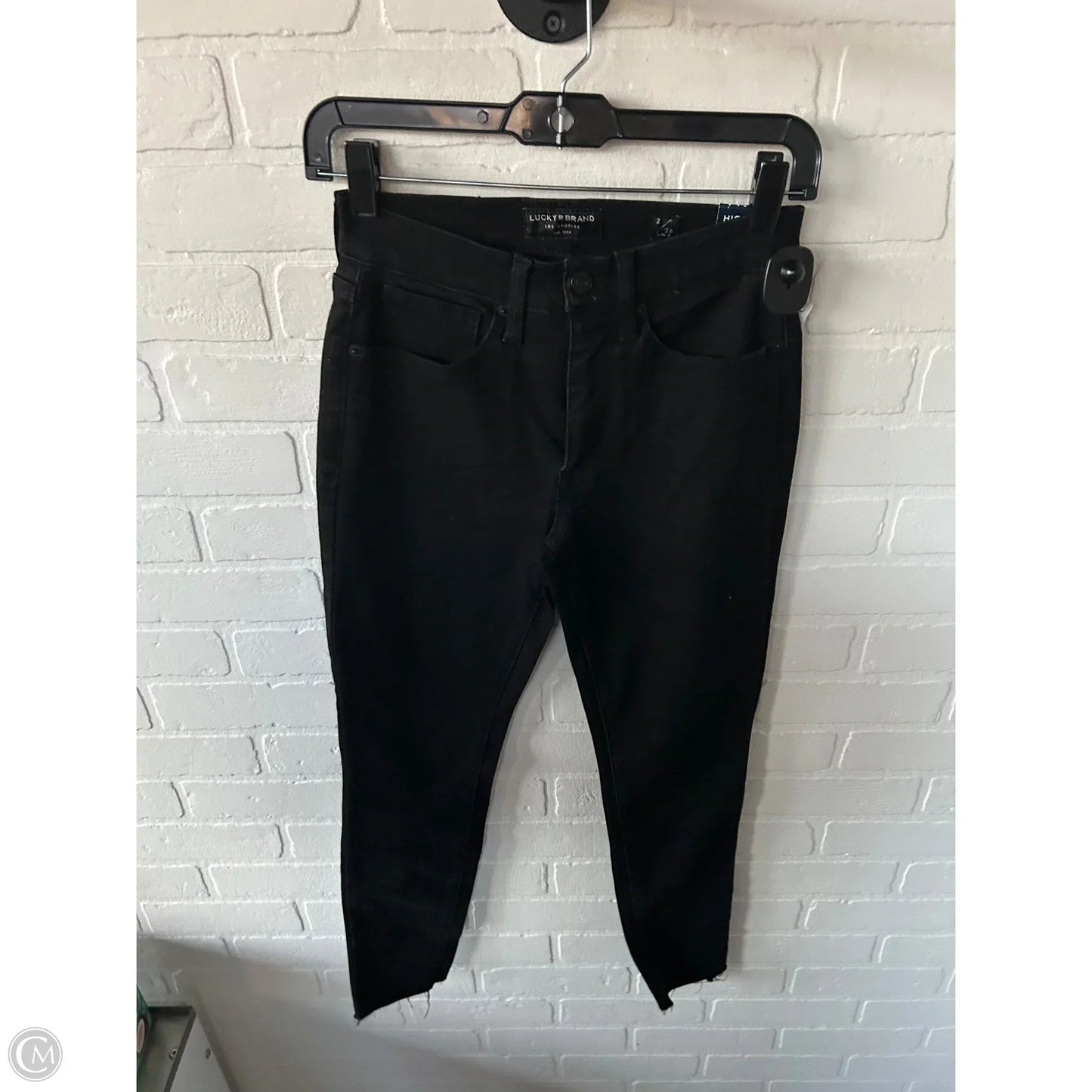 Jeans Skinny By Lucky Brand In Black Denim, Size: 2