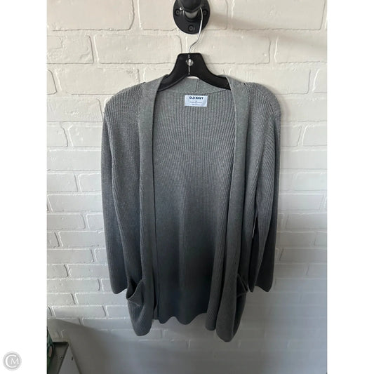 Sweater Cardigan By Old Navy In Grey, Size: S