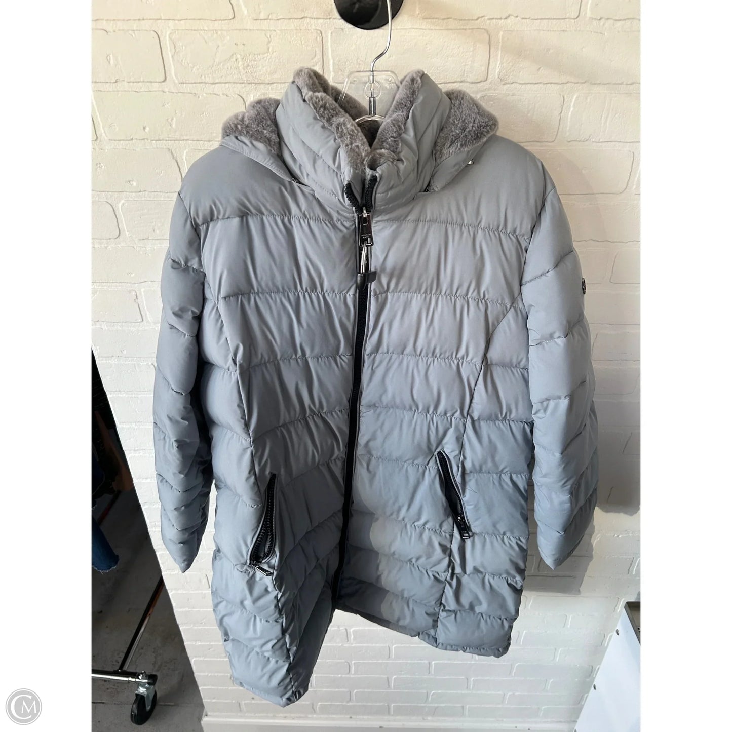 Coat Parka By Andrew Marc In Grey, Size: Xxl