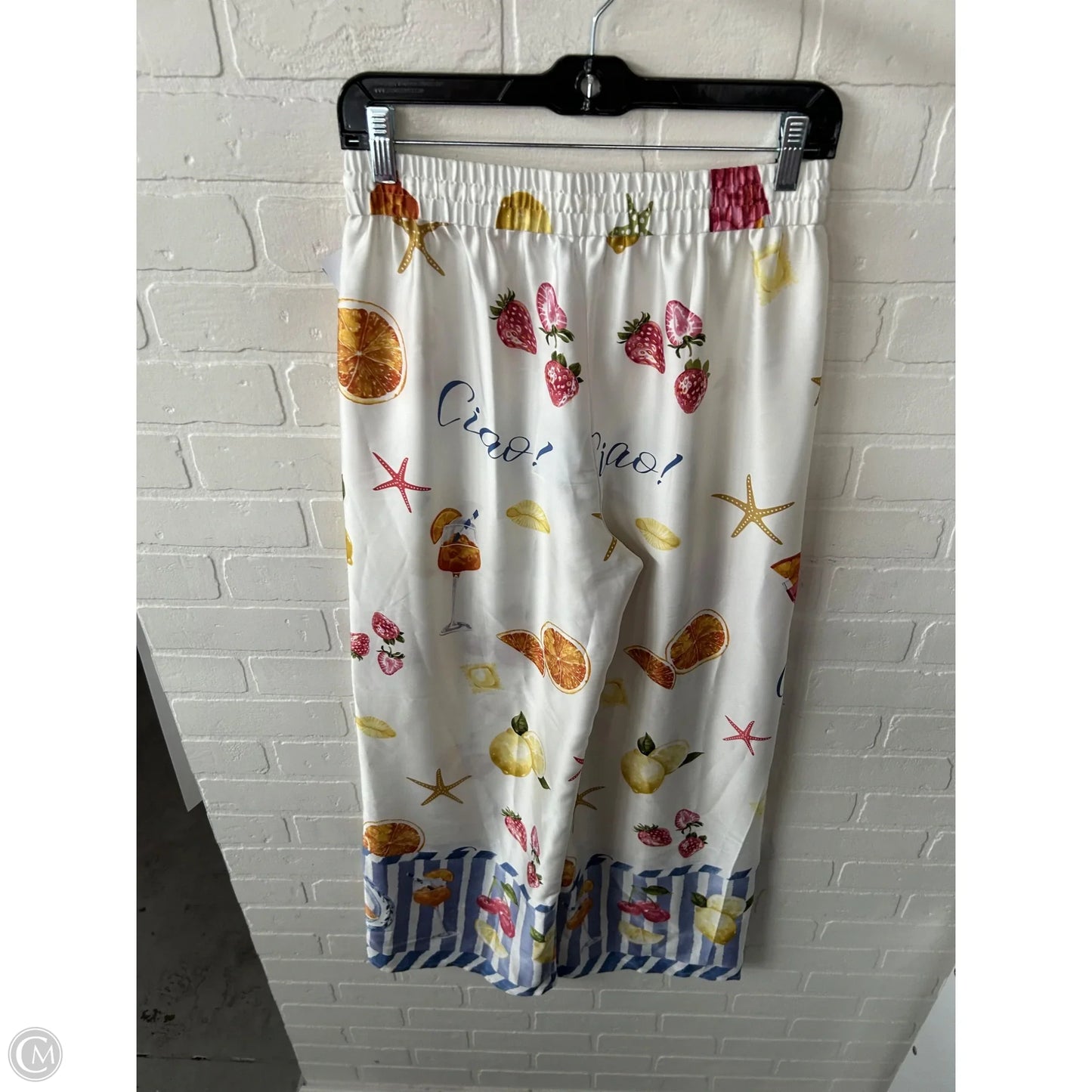 Pants Wide Leg By Bailey 44 In Blue & White, Size: 4