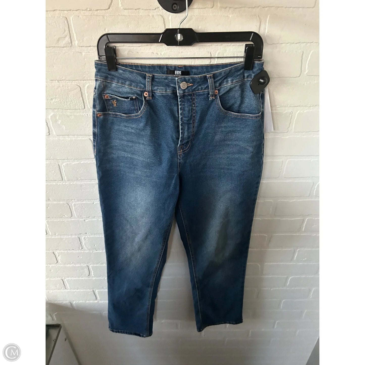 Jeans Designer By Frye In Blue Denim, Size: 4