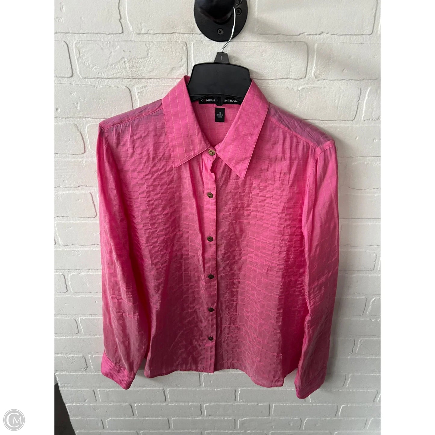 Top Long Sleeve By Ellen Tracy In Pink, Size: Xl
