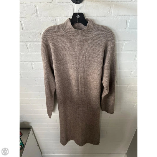 Dress Sweater By New Look In Tan, Size: L