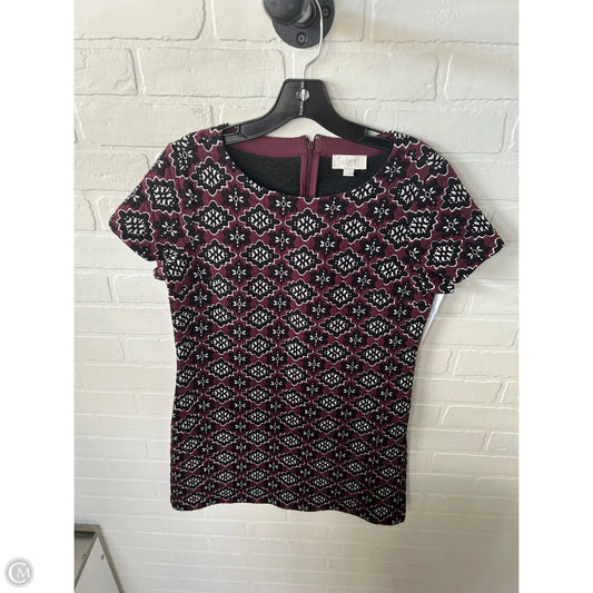 Dress Work By Loft In Black & Red, Size: M