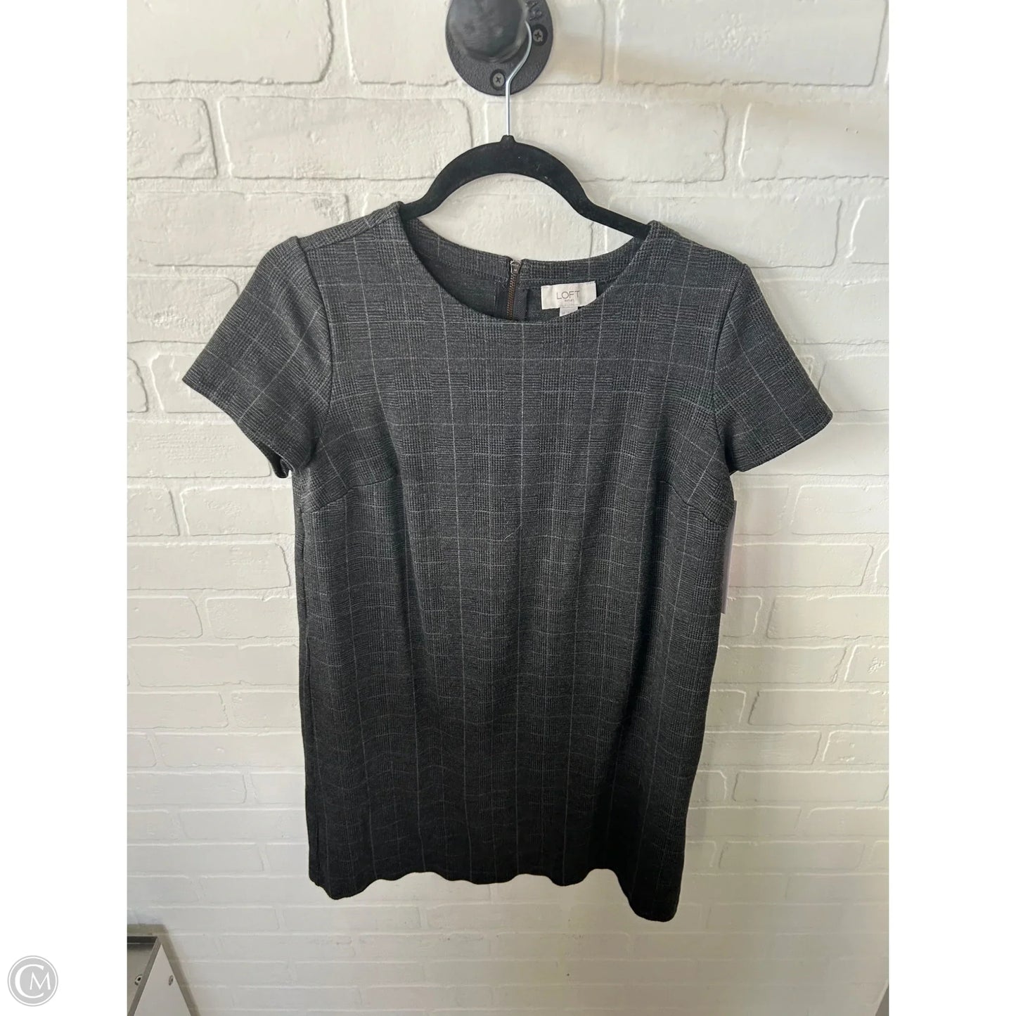 Dress Work By Loft In Grey, Size: M