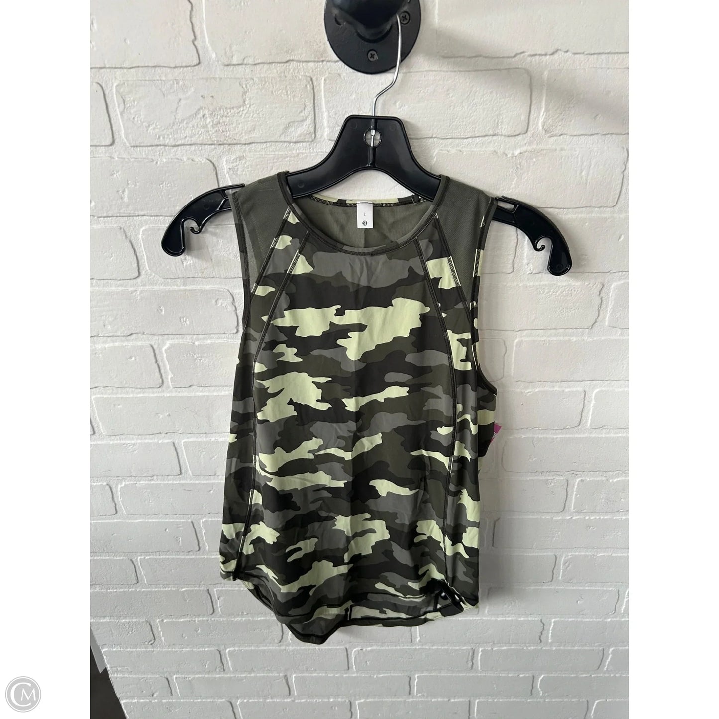 Athletic Tank Top By Lululemon In Green, Size: Xs