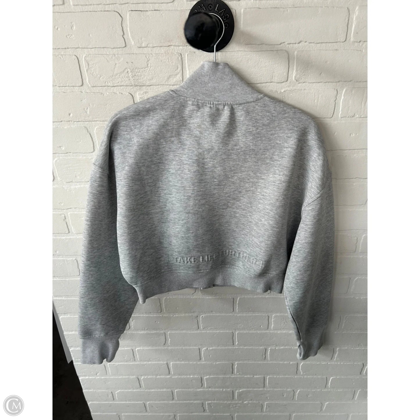 Athletic Jacket By Take Life Further In Grey, Size: L