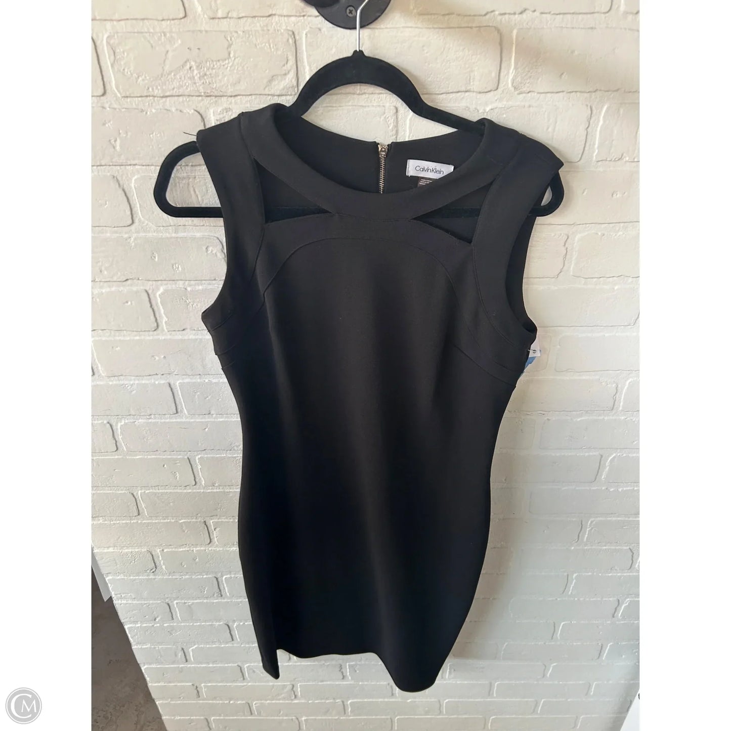Dress Party Midi By Calvin Klein In Black, Size: M