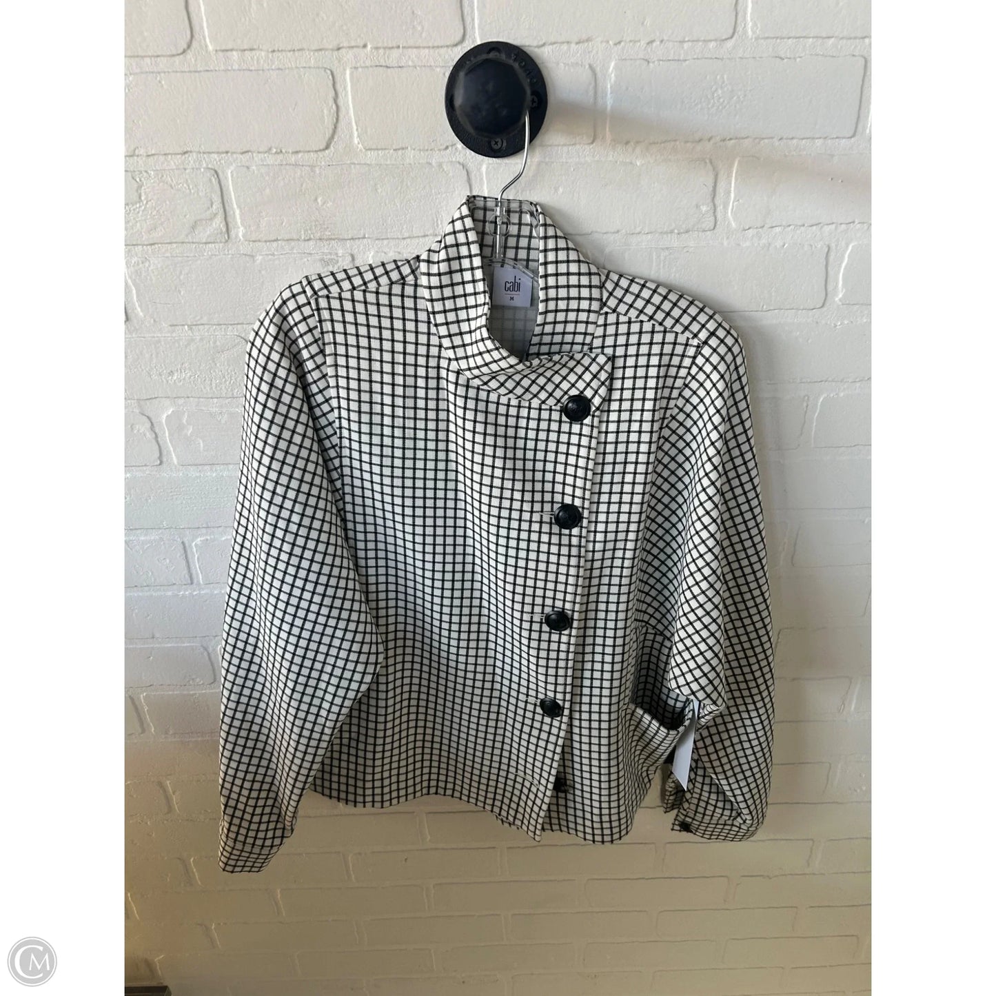 Jacket Other By Cabi In Black & White, Size: M