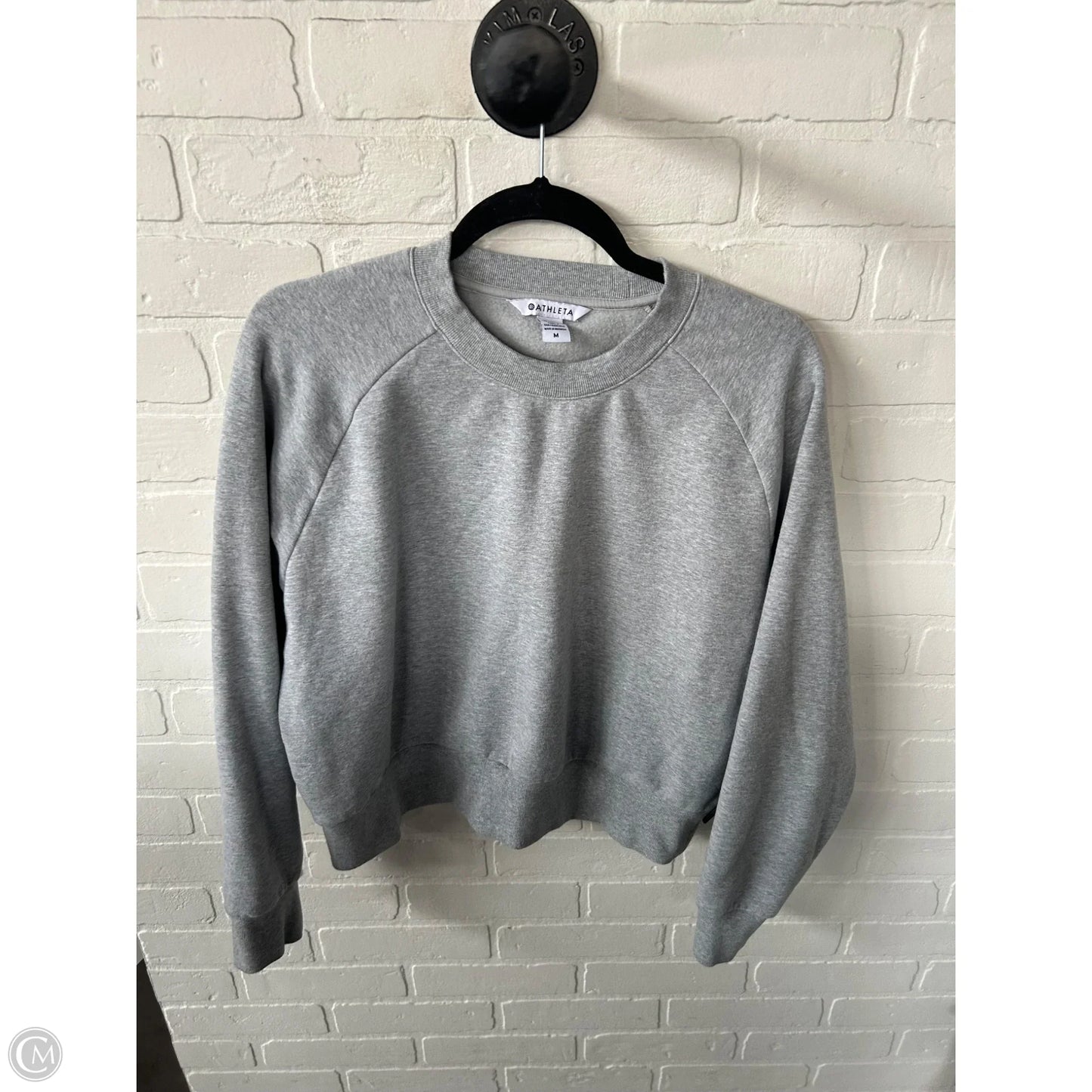 Sweatshirt Crewneck By Athleta In Grey, Size: M