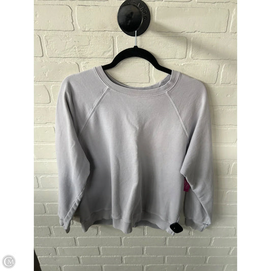 Sweatshirt Crewneck By Free People In Grey, Size: S