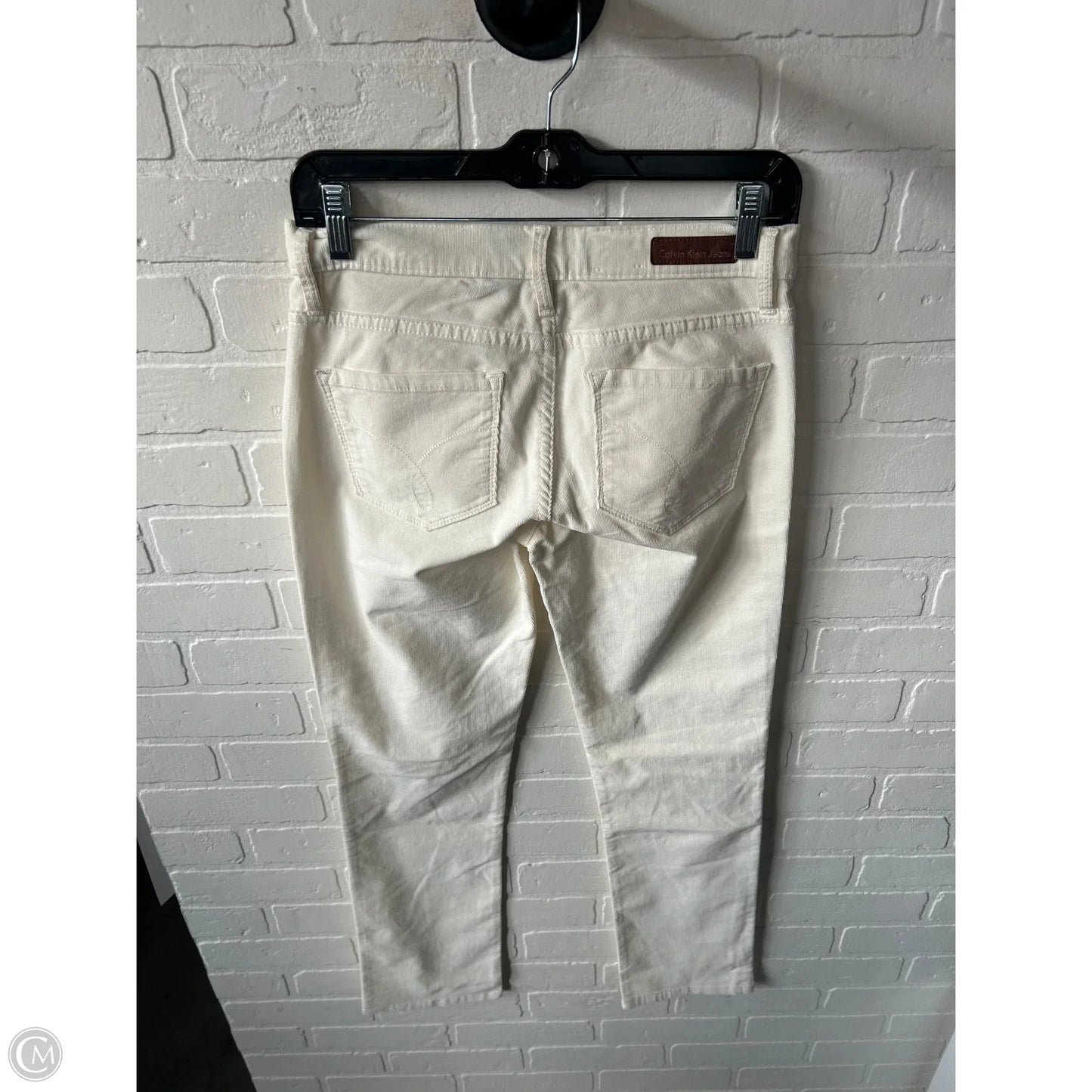 Pants Corduroy By Calvin Klein In Cream, Size: 4