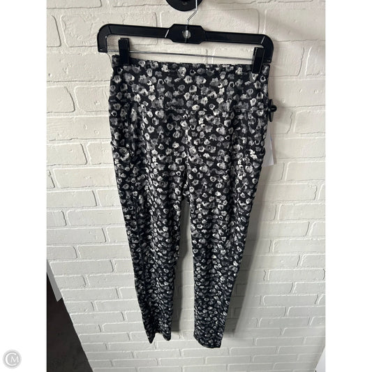 Athletic Leggings By Talbots In Black & Grey, Size: 4
