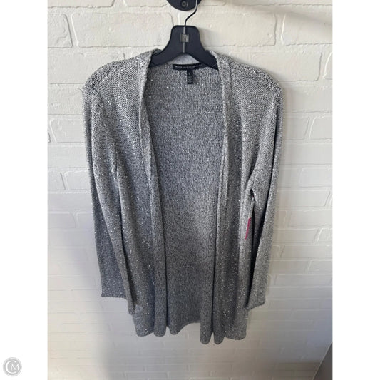 Sweater Cardigan By White House Black Market In Silver, Size: L