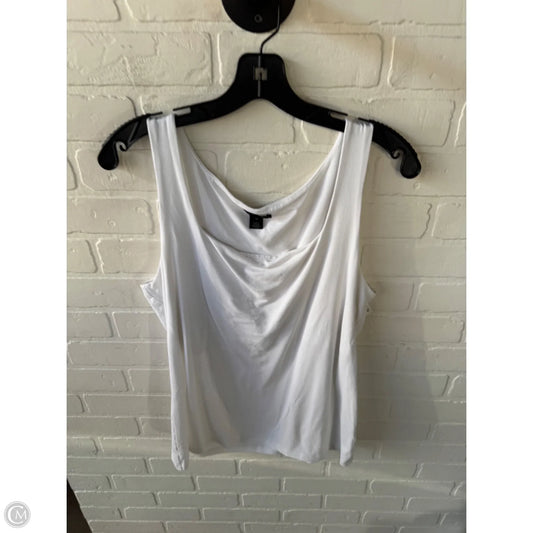 Top Sleeveless Basic By Halogen In White, Size: Xl