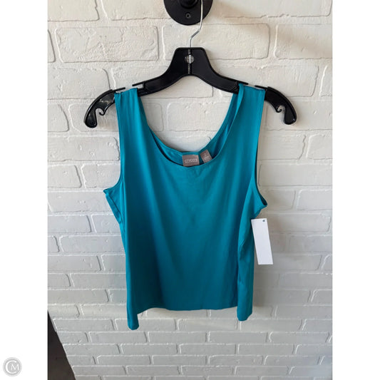Top Sleeveless Basic By Chicos In Blue, Size: L