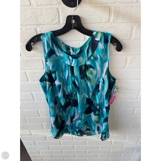 Top Sleeveless By Jones New York In Blue & White, Size: Xl