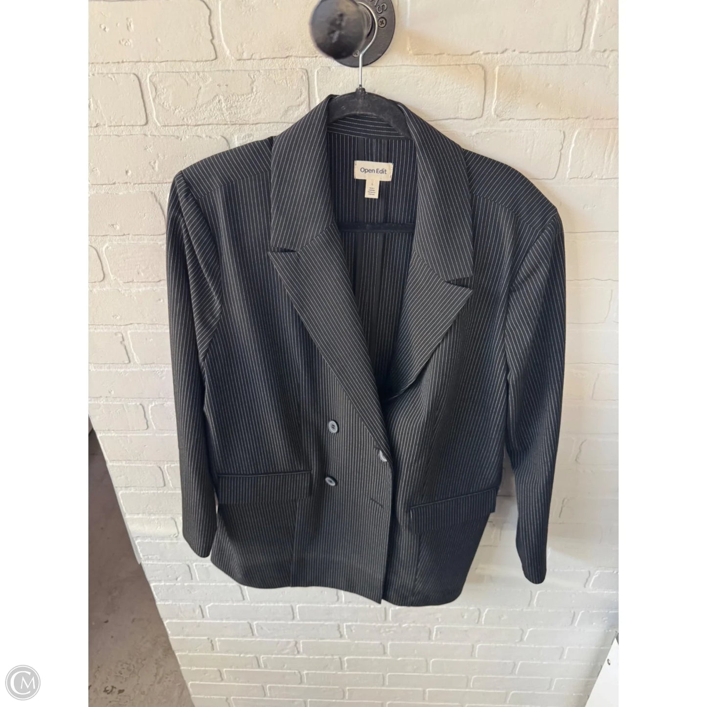 Blazer By Open Edit In Black & White, Size: L