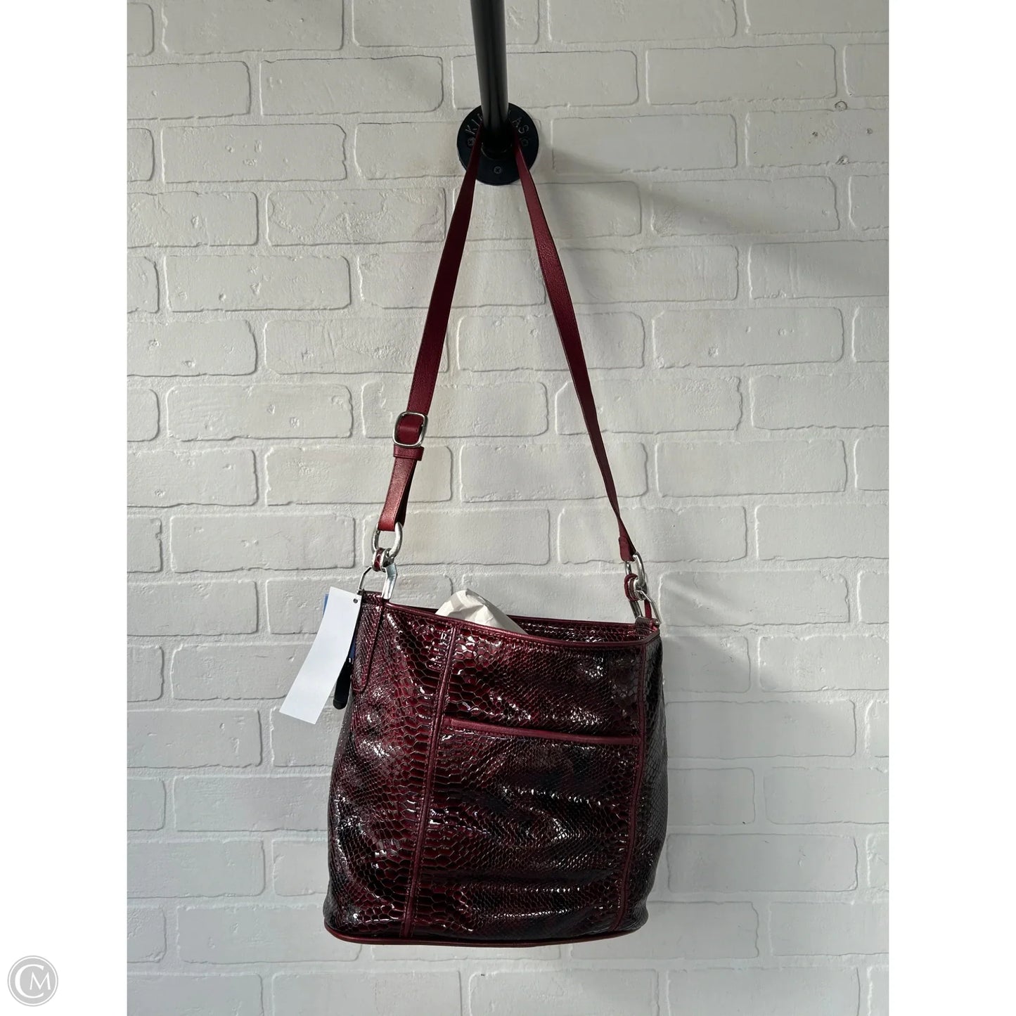 Handbag Leather By Brighton, Size: Medium