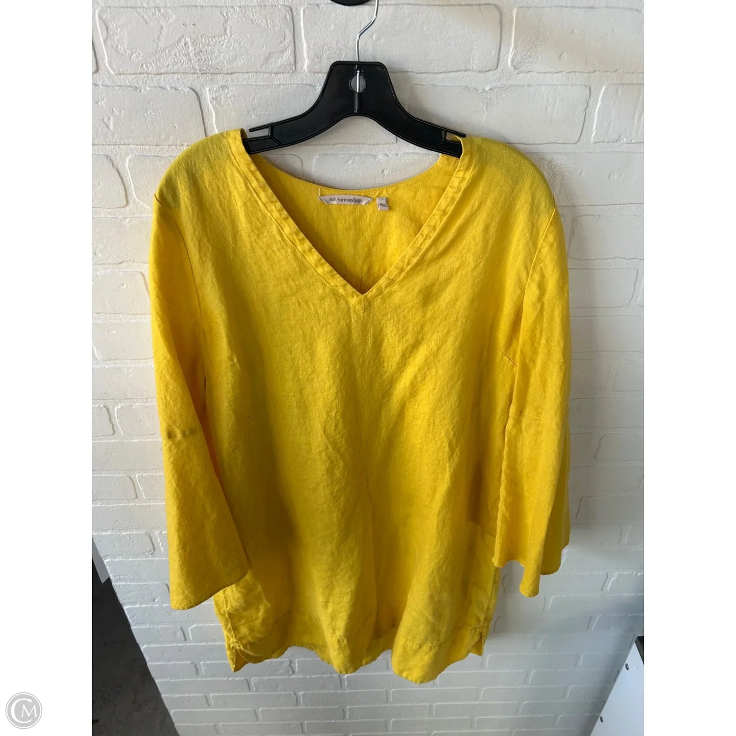Dress Casual Short By Soft Surroundings In Yellow, Size: Xl
