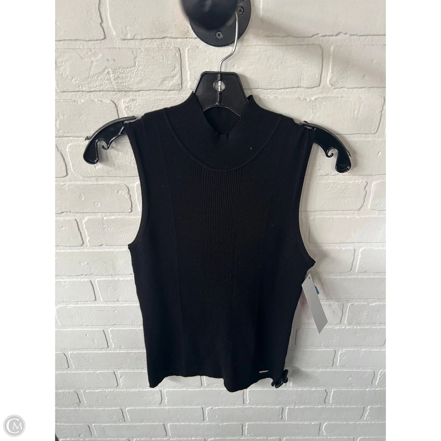 Vest Sweater By Tahari In Black, Size: M