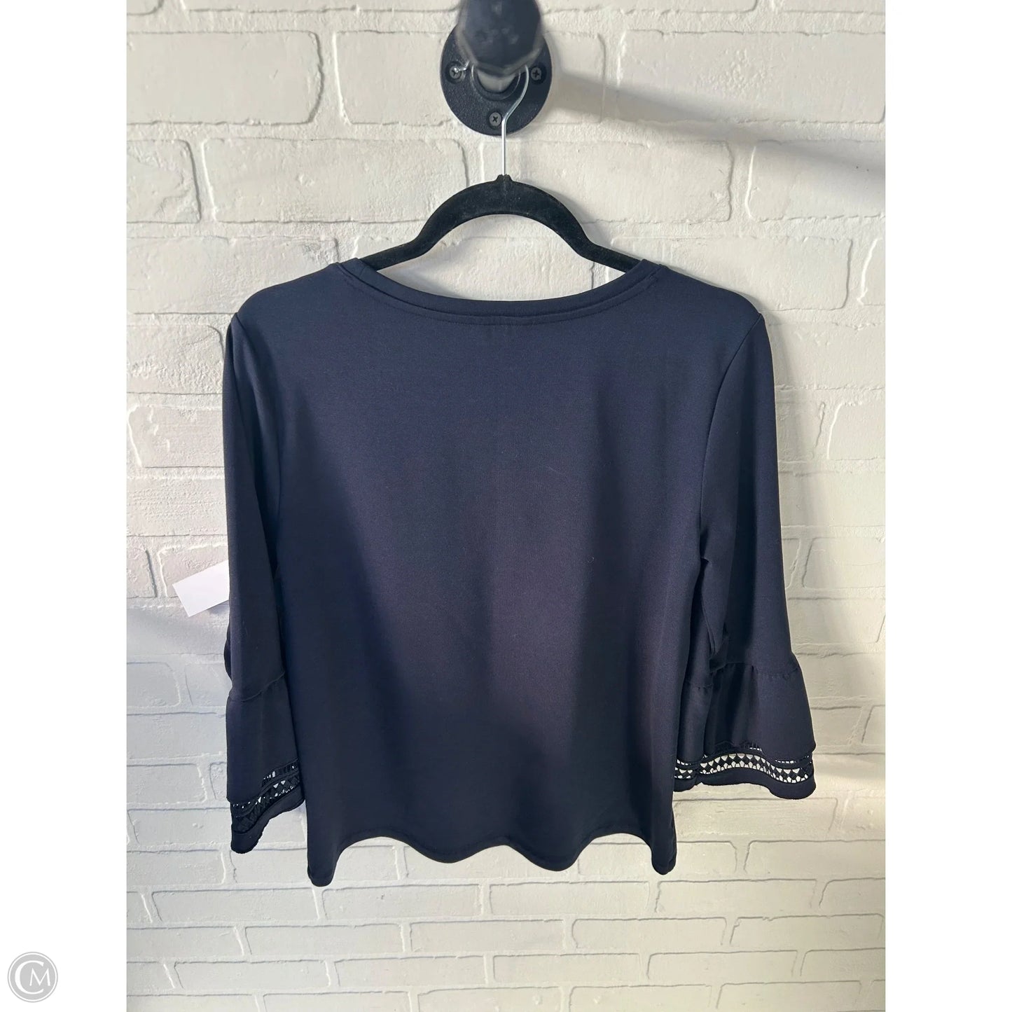 Top 3/4 Sleeve By Ann Taylor In Blue, Size: M