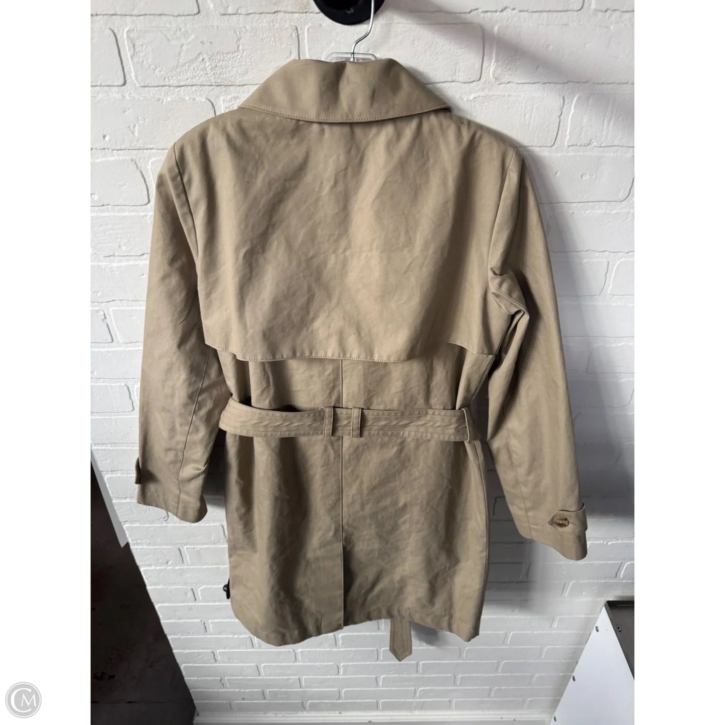 Coat Trench Coat By Gap In Tan, Size: M