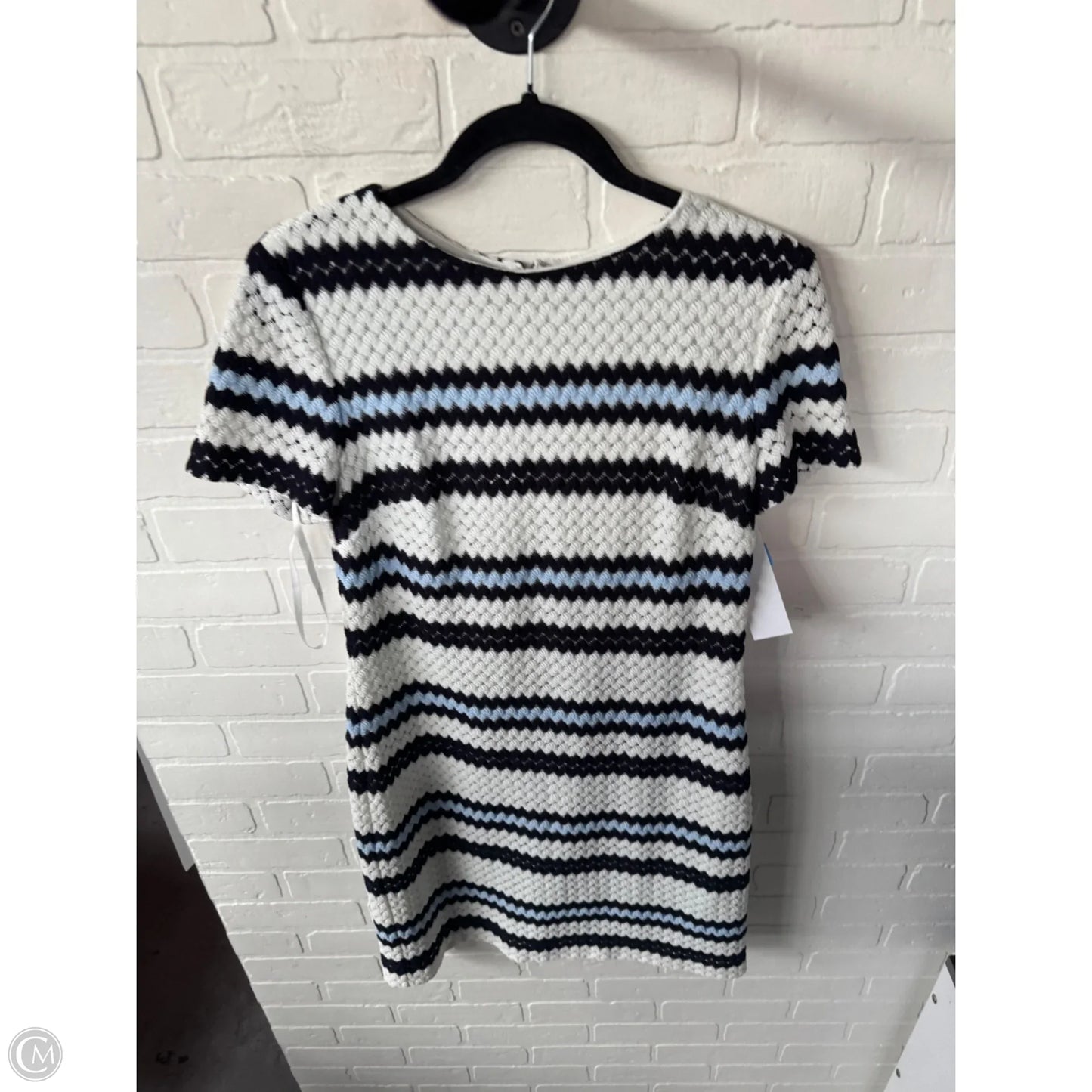 Dress Work By Lauren By Ralph Lauren In Black & White, Size: M