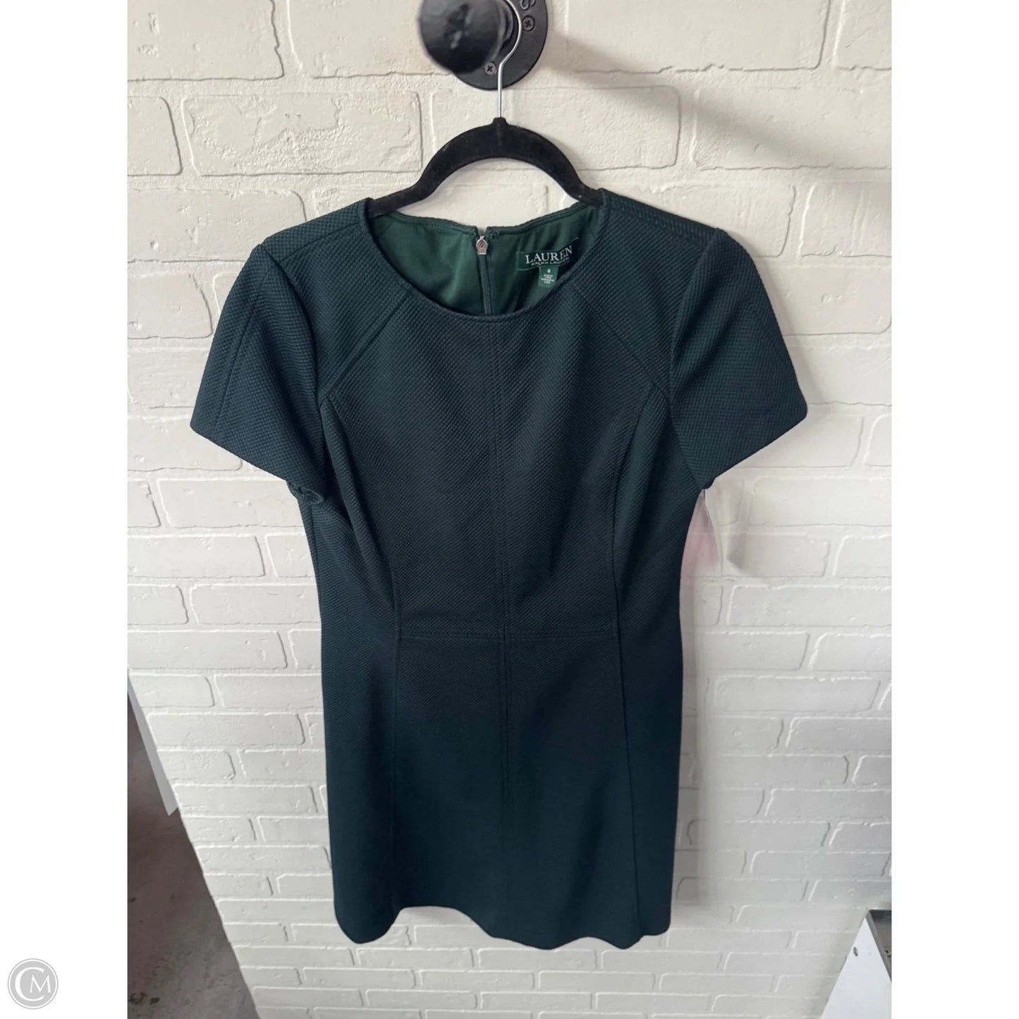 Dress Work By Lauren By Ralph Lauren In Green, Size: M
