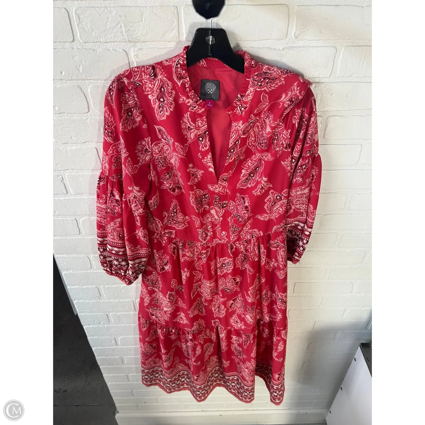 Dress Casual Midi By Vince Camuto In Pink, Size: M