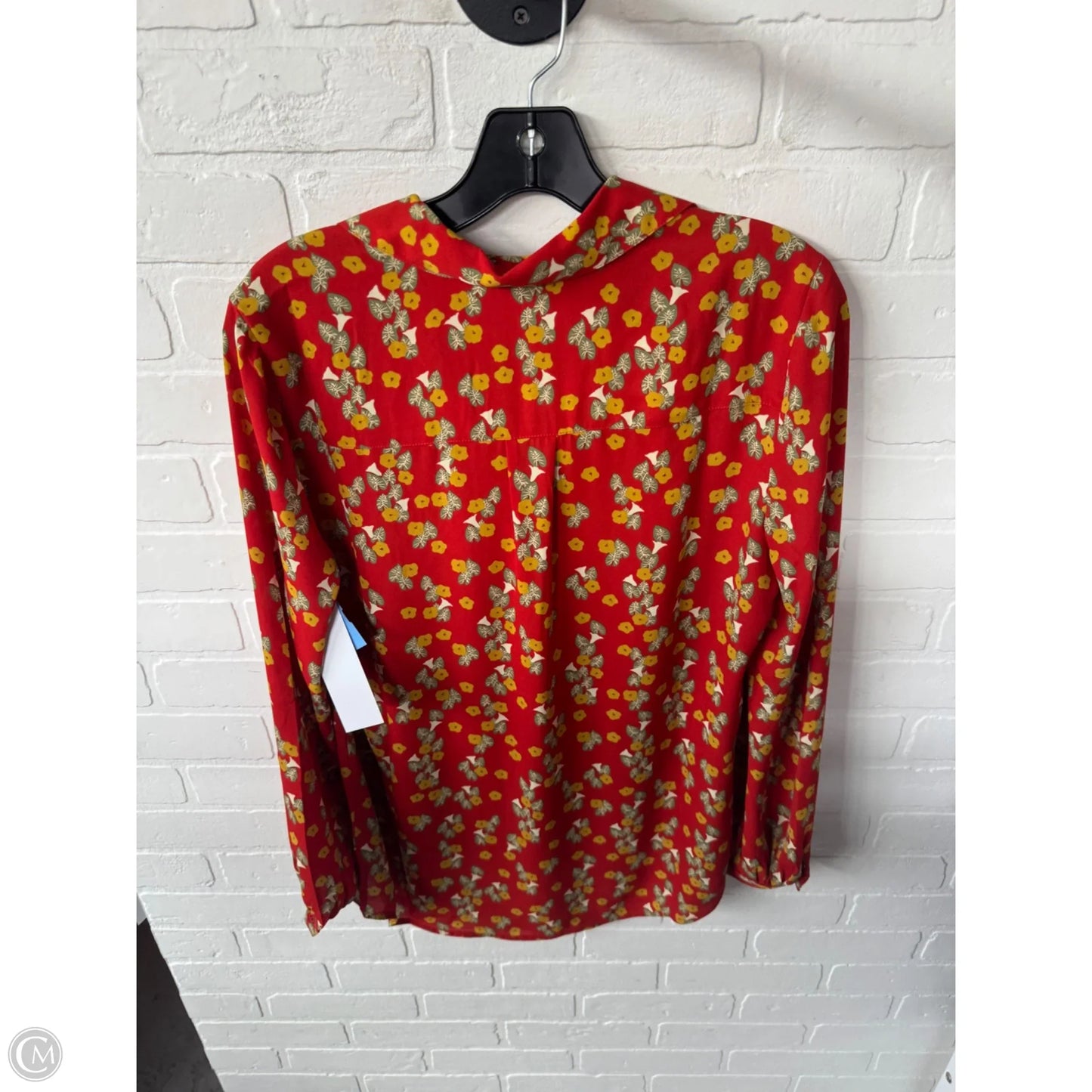 Top Long Sleeve By Cabi In Red, Size: S