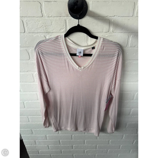 Top Long Sleeve Basic By Cabi In Pink, Size: Xxs