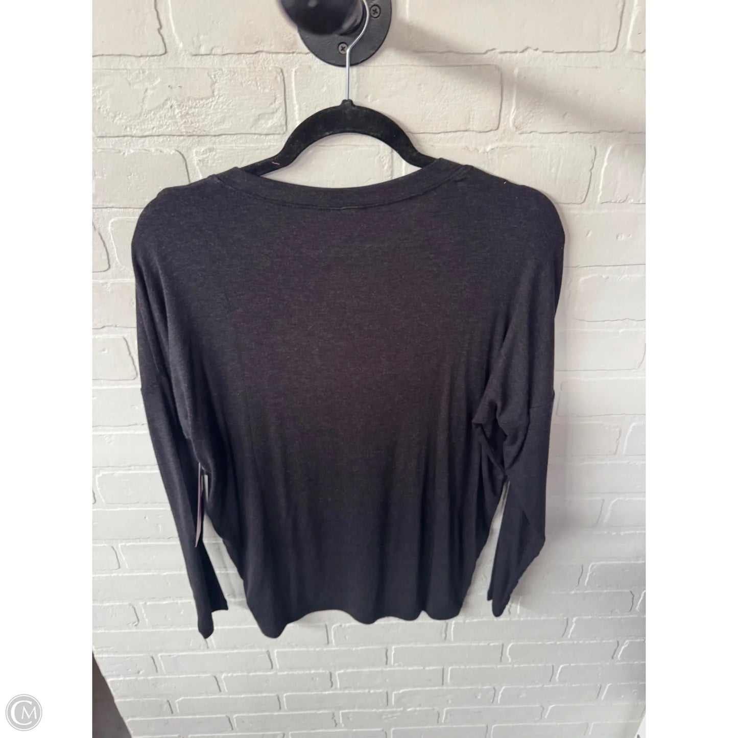 Top Long Sleeve Basic By Cabi In Grey, Size: Xs