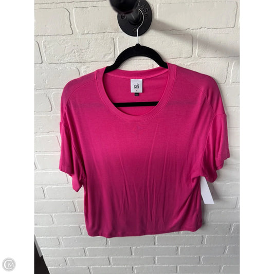Top Short Sleeve Basic By Cabi In Pink, Size: Xs