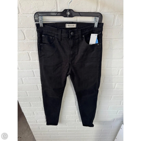 Jeans Skinny By Madewell In Black Denim, Size: 6