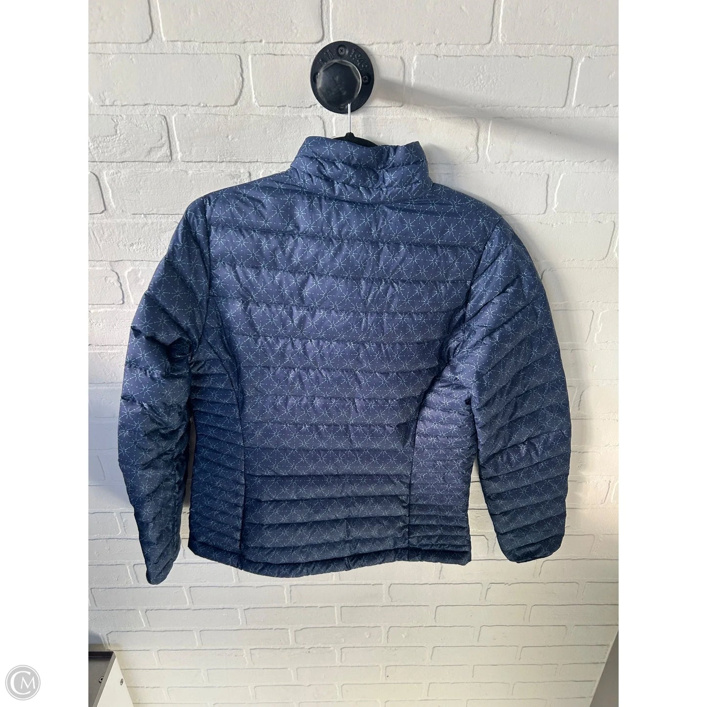 Jacket Puffer & Quilted By Patagonia In Blue & Green, Size: M