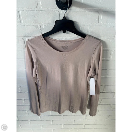 Top Long Sleeve Basic By Tahari In Tan, Size: L