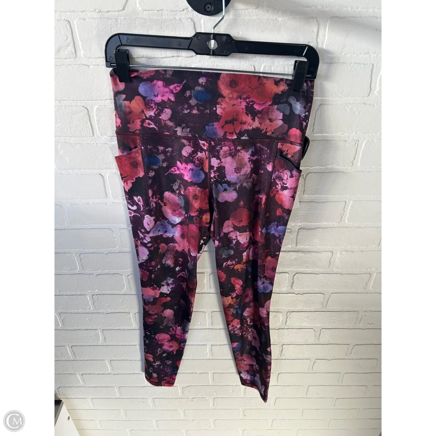 Athletic Leggings By Athleta In Purple & Red, Size: 8